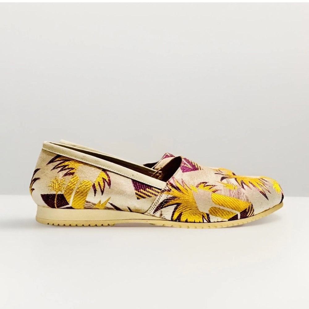 Kansai Men Yamamoto Embroidered Loafers Tropical Print Pineapple Sz 10.5 - Picture 6 of 8